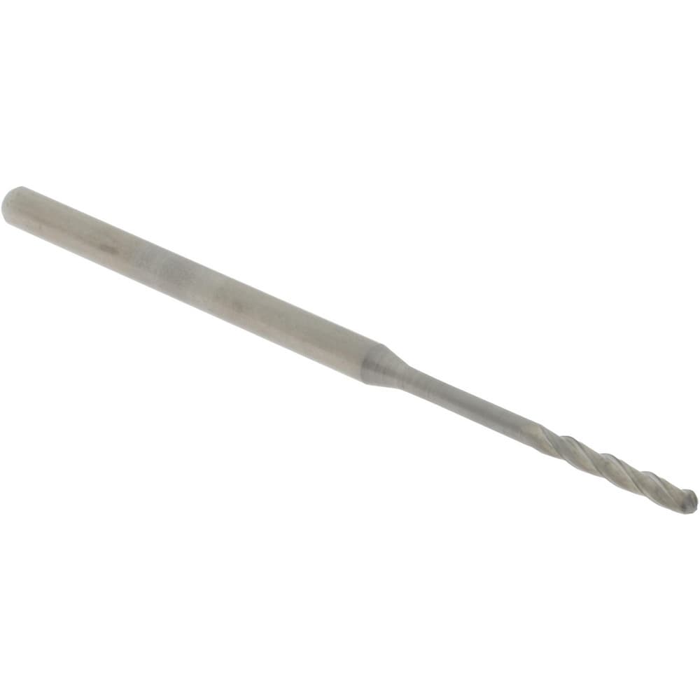 Ball End Mill: 0.075" Dia, 0.5" LOC, 3 Flute, Solid Carbide