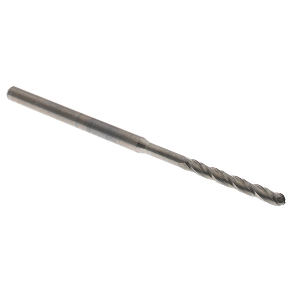 Ball End Mill: 0.095" Dia, 0.75" LOC, 3 Flute, Solid Carbide