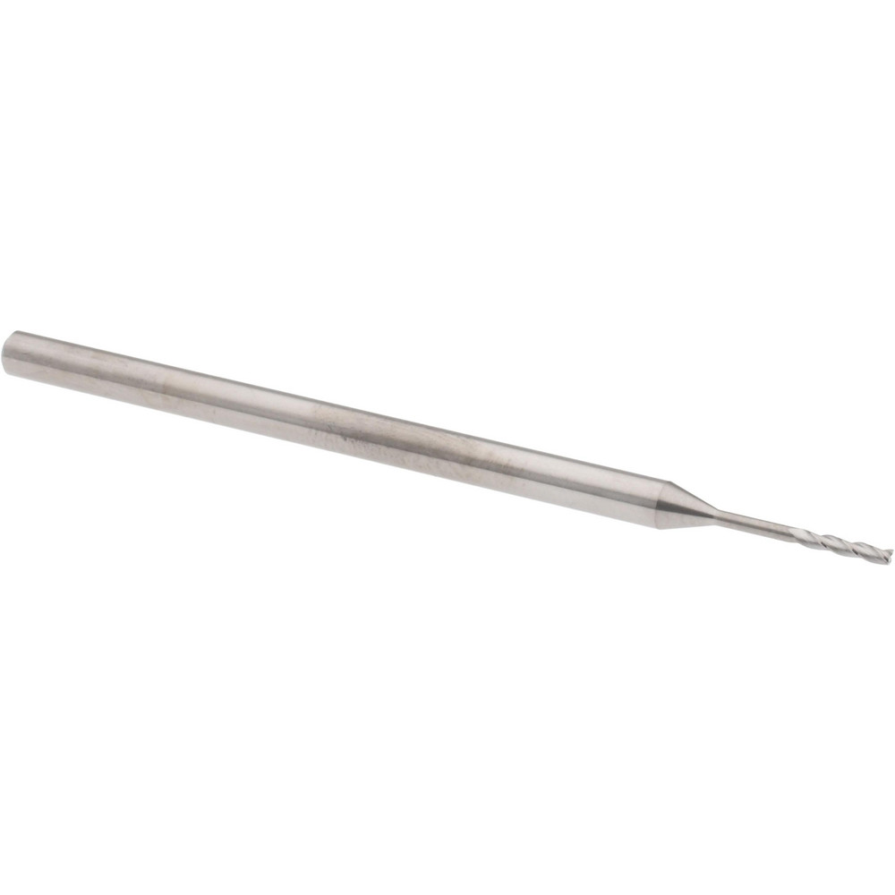 Accupro 14797195 Square End Mill: 0.045 Dia, 0.225 LOC, 1/8 Shank Dia, 2-1/2 OAL, 3 Flutes, Solid Carbide Image