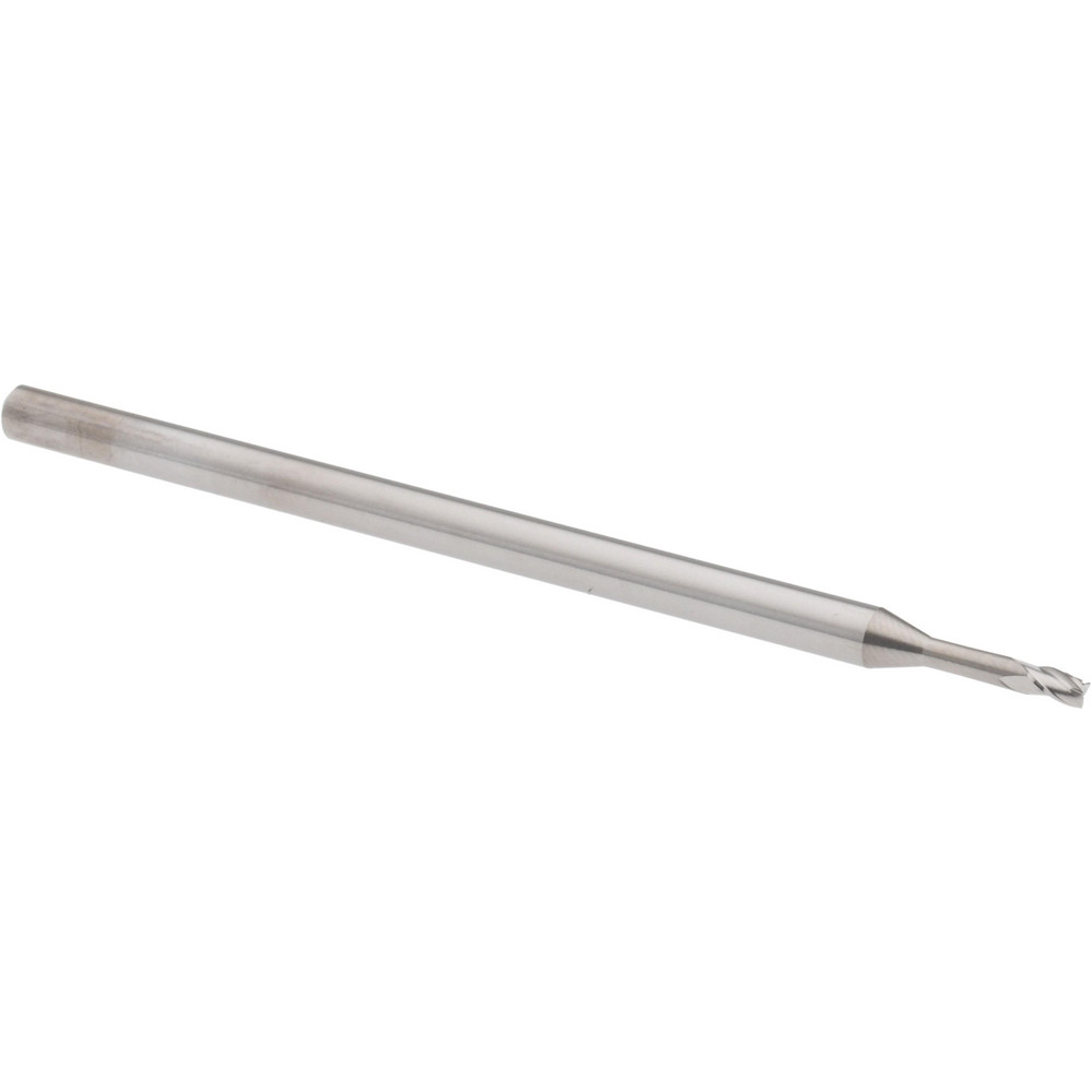 Accupro 14797244 Square End Mill: 0.065 Dia, 0.097 LOC, 1/8 Shank Dia, 2-1/2 OAL, 3 Flutes, Solid Carbide Image