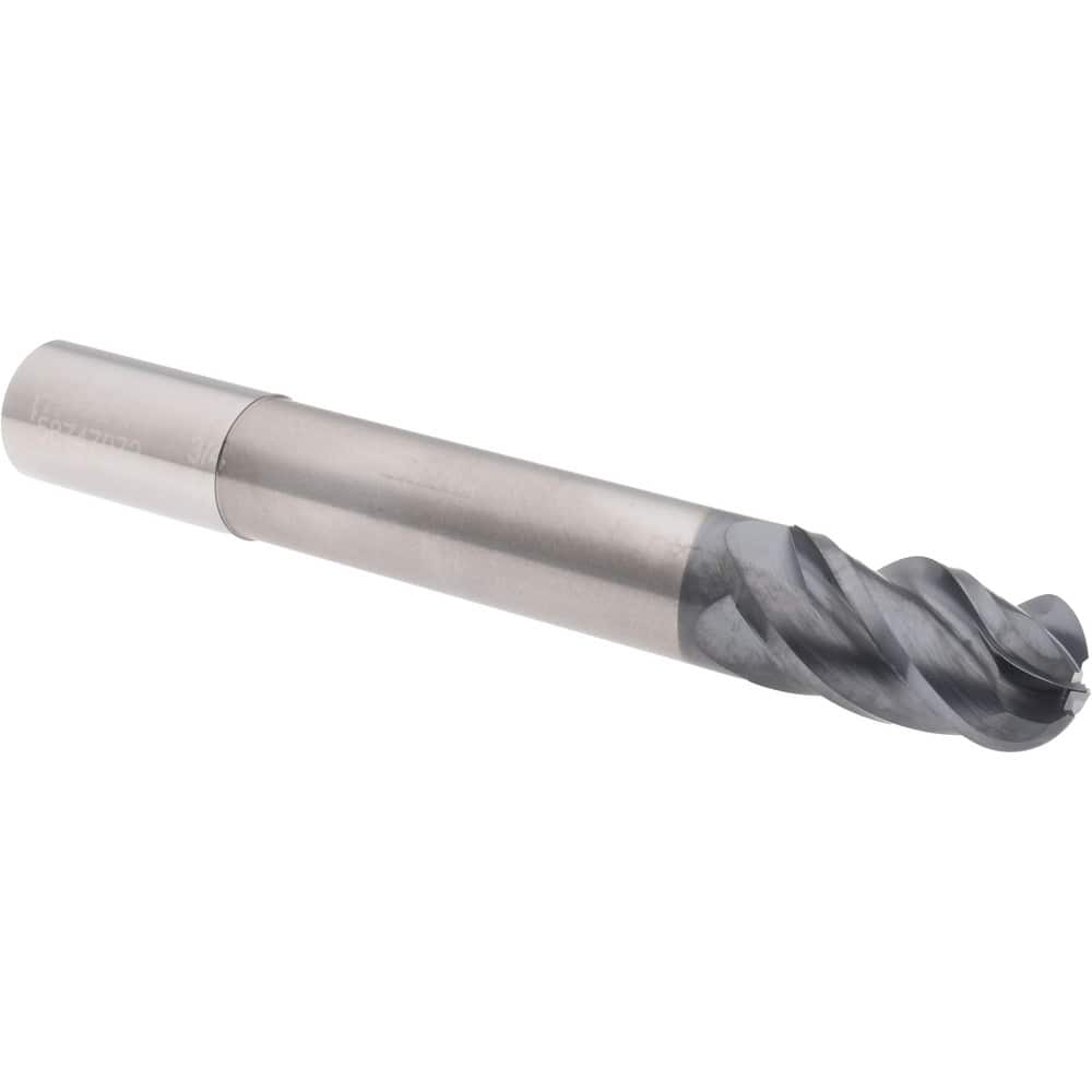 Accupro 12177184 Ball End Mill: 0.75" Dia, 1.5" LOC, 4 Flute, Solid Carbide 