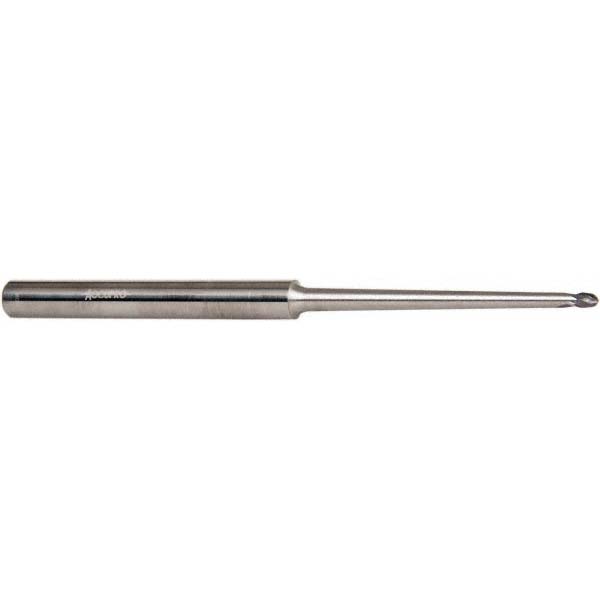 12180933 Ball End Mill: 0.0938" Dia, 0.0938" LOC, 2 Flute, Solid Carbide  