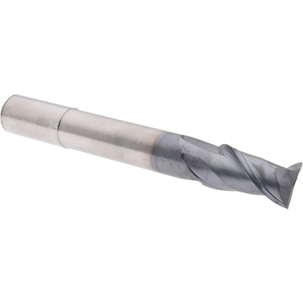 Accupro 12177168 Square End Mill: 3/4 Dia, 3 LOC, 3/4 Shank Dia, 6 OAL, 2 Flutes, Solid Carbide 