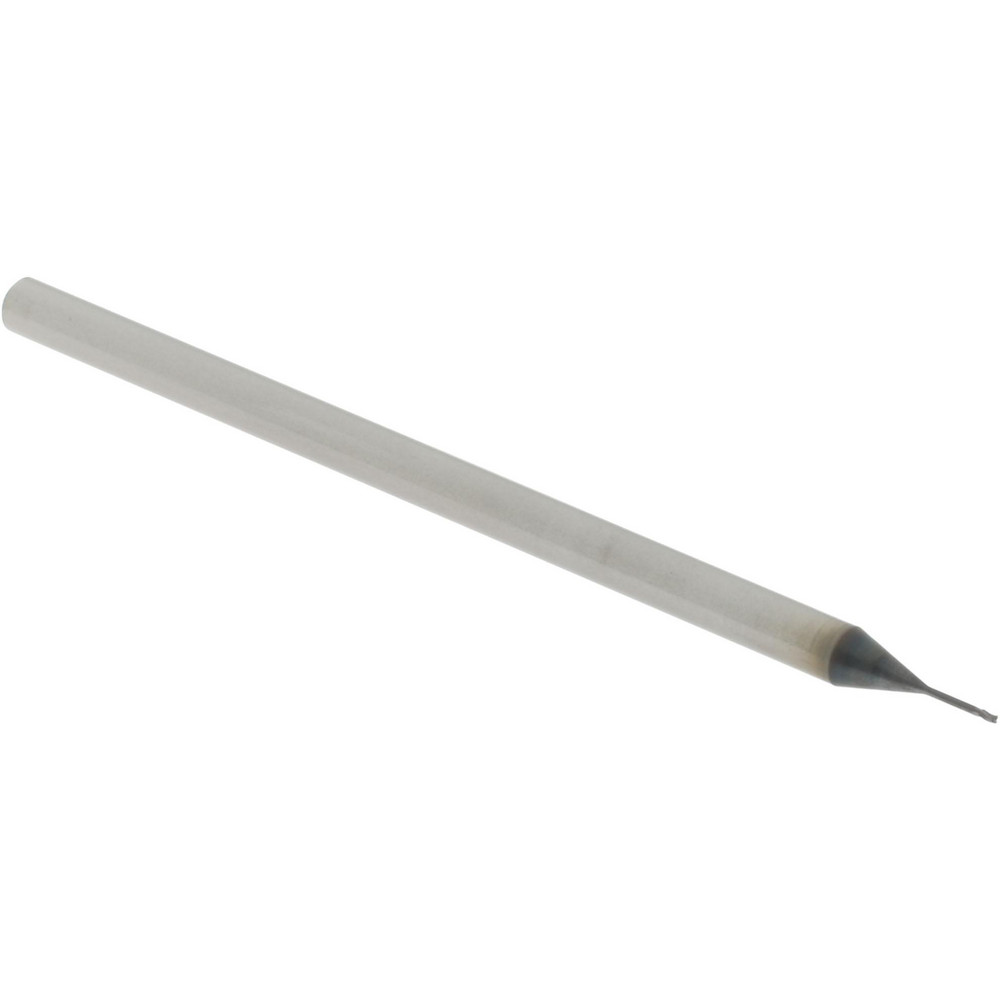 Accupro 14797149 Square End Mill: 1/64 Dia, 1/32 LOC, 1/8 Shank Dia, 2-1/2 OAL, 3 Flutes, Solid Carbide Image