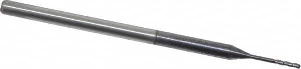 Accupro AP58748104 Ball End Mill: 0.04" Dia, 0.2" LOC, 3 Flute, Solid Carbide 