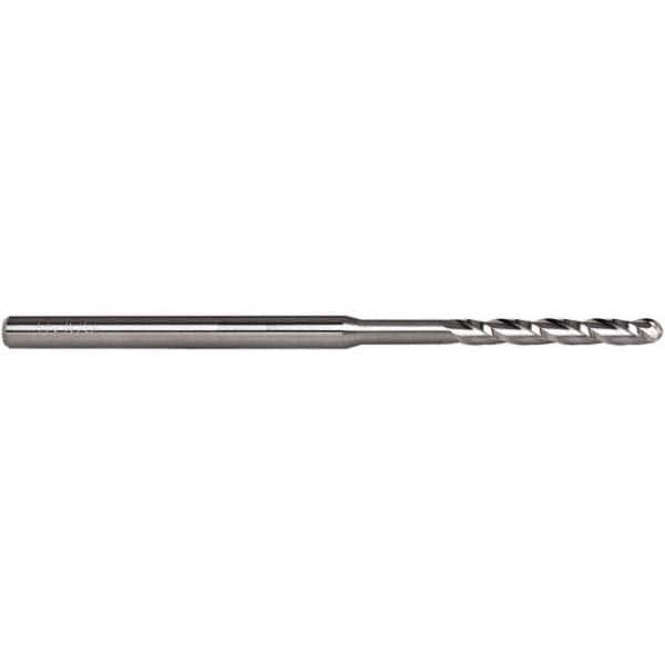 Accupro AP58748161 0.1" Diam, 3/4" LOC, 3 Flute Solid Carbide Ball End Mill 