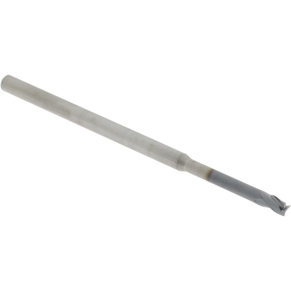 Accupro 14797296 Square End Mill: 0.1 Dia, 0.15 LOC, 1/8 Shank Dia, 2-1/2 OAL, 3 Flutes, Solid Carbide Image