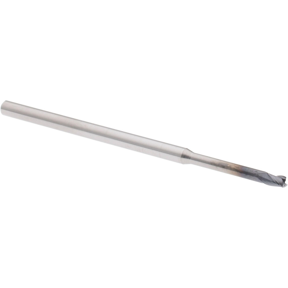 Accupro 14797291 Square End Mill: 0.095 Dia, 0.142 LOC, 1/8 Shank Dia, 2-1/2 OAL, 3 Flutes, Solid Carbide Image