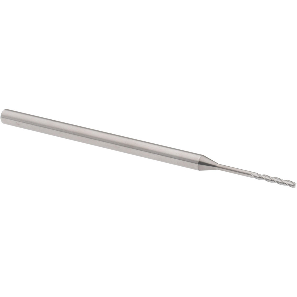 Accupro 14797212 Square End Mill: 3/64 Dia, 19/64 LOC, 1/8 Shank Dia, 2-1/2 OAL, 3 Flutes, Solid Carbide Image