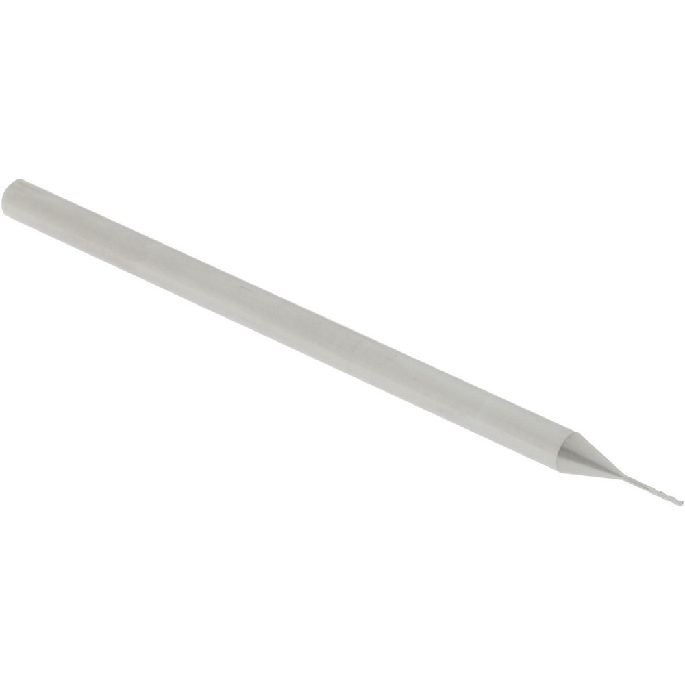 Accupro 14797151 Square End Mill: 1/64 Dia, 0.1 LOC, 1/8 Shank Dia, 2-1/2 OAL, 3 Flutes, Solid Carbide Image