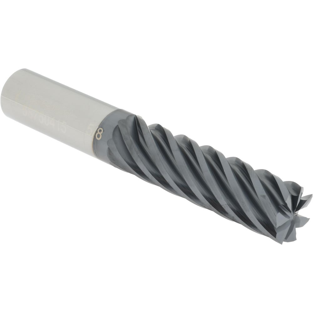 Accupro 12178698 Square End Mill: 5/8 Dia, 2-1/8 LOC, 5/8 Shank Dia, 4 OAL, 7 Flutes, Solid Carbide Image