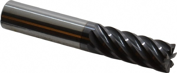 Accupro 12178711 Corner Radius End Mill: 1/2" Dia, 1-1/4" LOC, 0.02" Radius, 7 Flutes, Solid Carbide 