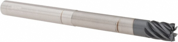 Accupro 12178696 Square End Mill: 1/2 Dia, 5/8 LOC, 1/2 Shank Dia, 6 OAL, 7 Flutes, Solid Carbide Image