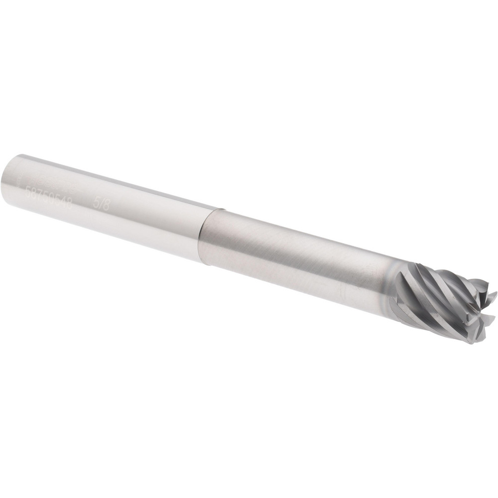 Accupro 12180854 Corner Radius End Mill: 5/8" Dia, 3/4" LOC, 0.03" Radius, 7 Flutes, Solid Carbide Image