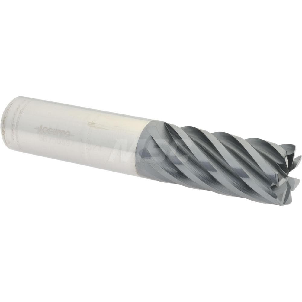 Accupro 12178724 Corner Radius End Mill: 3/4" Dia, 1-5/8" LOC, 0.03" Radius, 7 Flutes, Solid Carbide Image