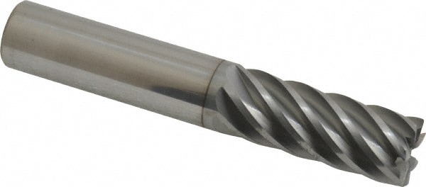 Accupro 12180842 Corner Radius End Mill: 1/2" Dia, 1-1/4" LOC, 0.02" Radius, 7 Flutes, Solid Carbide 