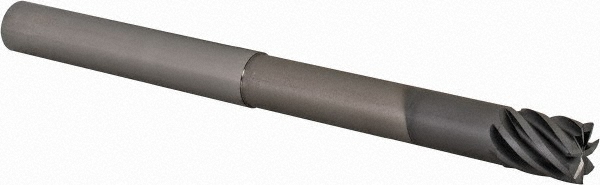 Accupro 12180827 Square End Mill: 1/2 Dia, 5/8 LOC, 1/2 Shank Dia, 6 OAL, 7 Flutes, Solid Carbide Image