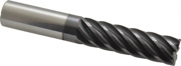 Accupro 12178722 Corner Radius End Mill: 5/8" Dia, 2-1/8" LOC, 0.03" Radius, 7 Flutes, Solid Carbide Image