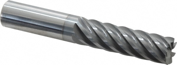 Accupro 12180853 Corner Radius End Mill: 5/8" Dia, 2-1/8" LOC, 0.03" Radius, 7 Flutes, Solid Carbide Image