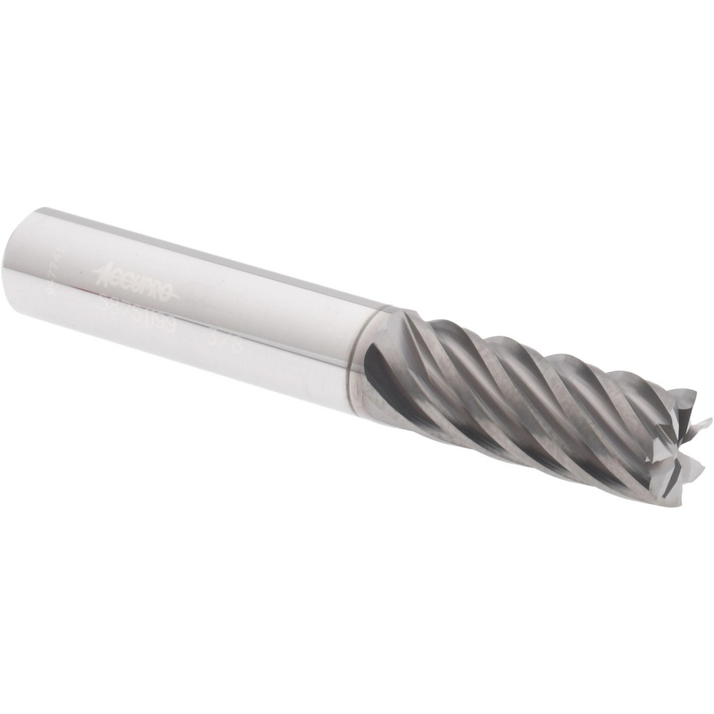 12180822 Square End Mill: 3/8 Dia, 7/8 LOC, 3/8 Shank Dia, 2-1/2 OAL, 7 Flutes, Solid Carbide  