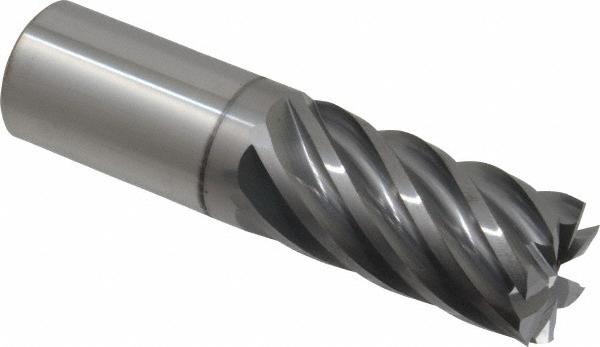 Accupro 12180834 Square End Mill: 1 Dia, 2 LOC, 1 Shank Dia, 4 OAL, 7 Flutes, Solid Carbide Image