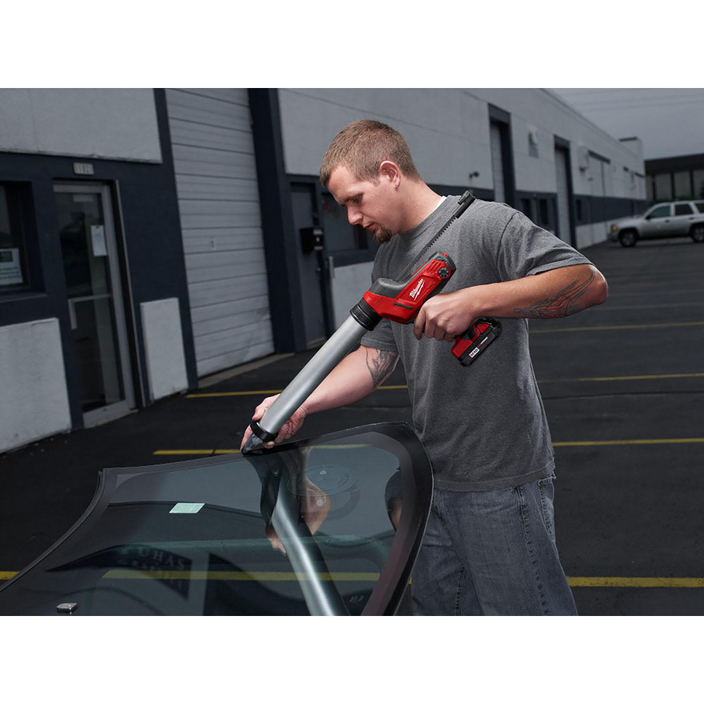 Milwaukee Tool Cordless Caulk & Adhesive Gun 20 oz, Full Barrel