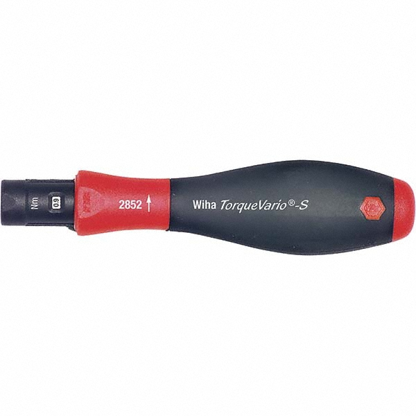 Wiha 1 Piece, 0.8 to 5 N/m, Adjustable Torque Limiting Screwdriver - 1/4" Drive | Part #28553