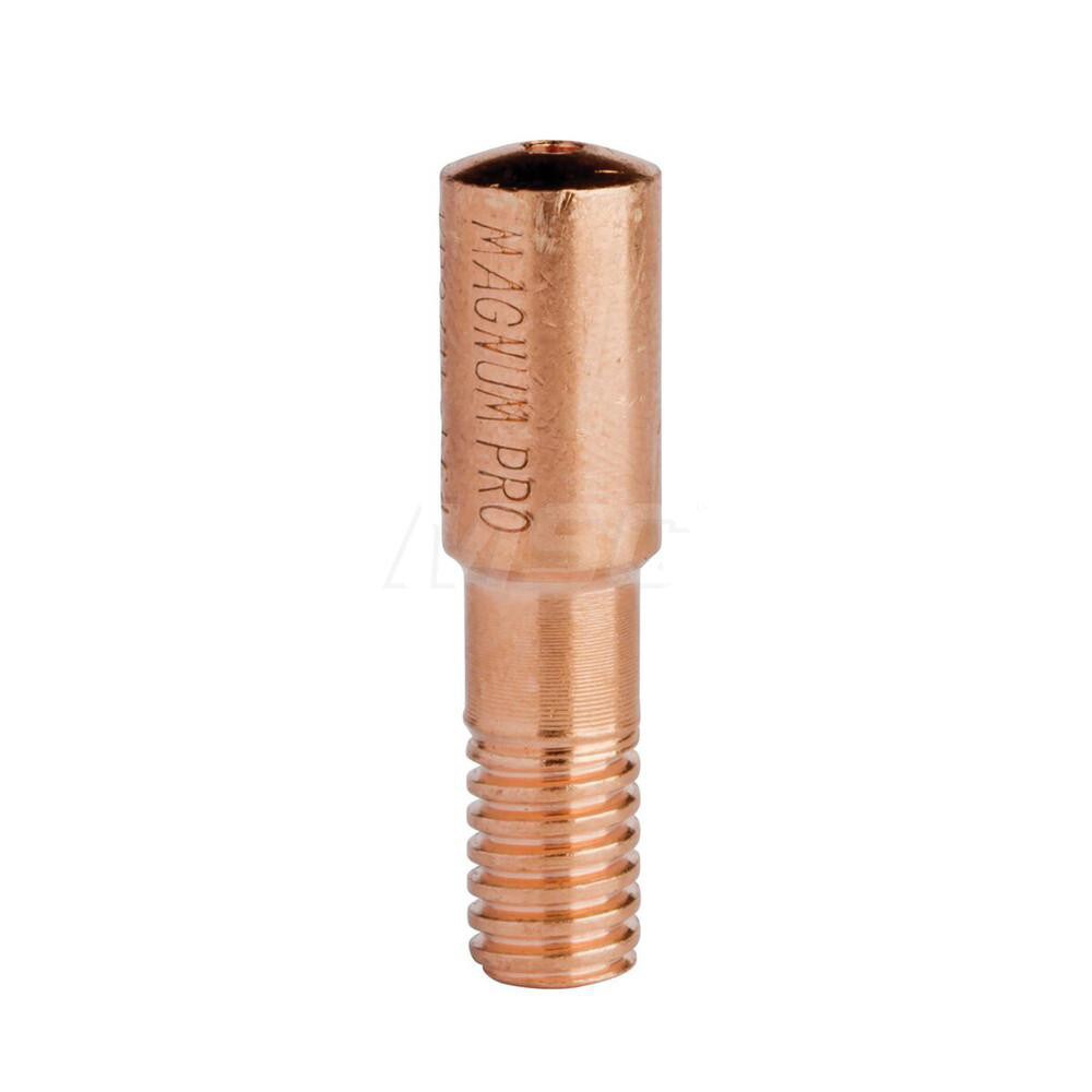 MIG Welder Contact Tip: 0.045" Min x 0.045" Max Wire Dia, Threaded