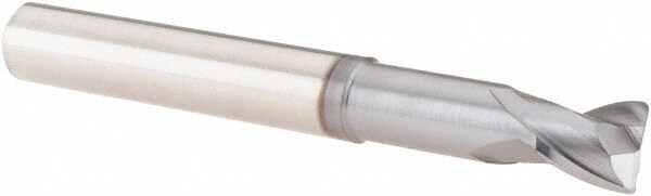 Corner Radius End Mill: 5/16" Dia, 5/16" LOC, 0.024" Radius, 2 Flutes, Solid Carbide