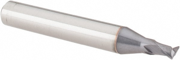 Corner Radius End Mill: 0.1563" Dia, 5/32" LOC, 0.012" Radius, 2 Flutes, Solid Carbide