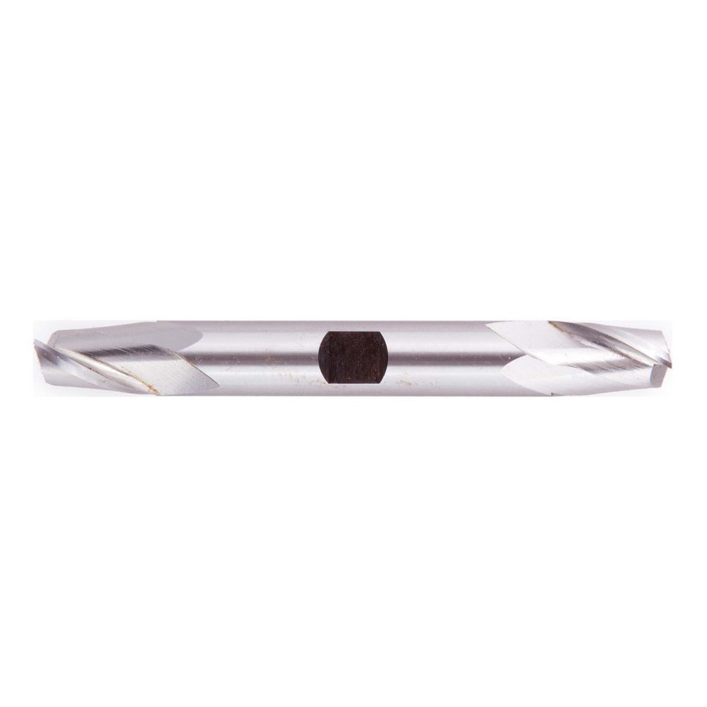Square End Mill: 11/32'' Dia, 9/16'' LOC, 3/8'' Shank Dia, 3-1/2'' OAL, 2 Flutes, High Speed Steel