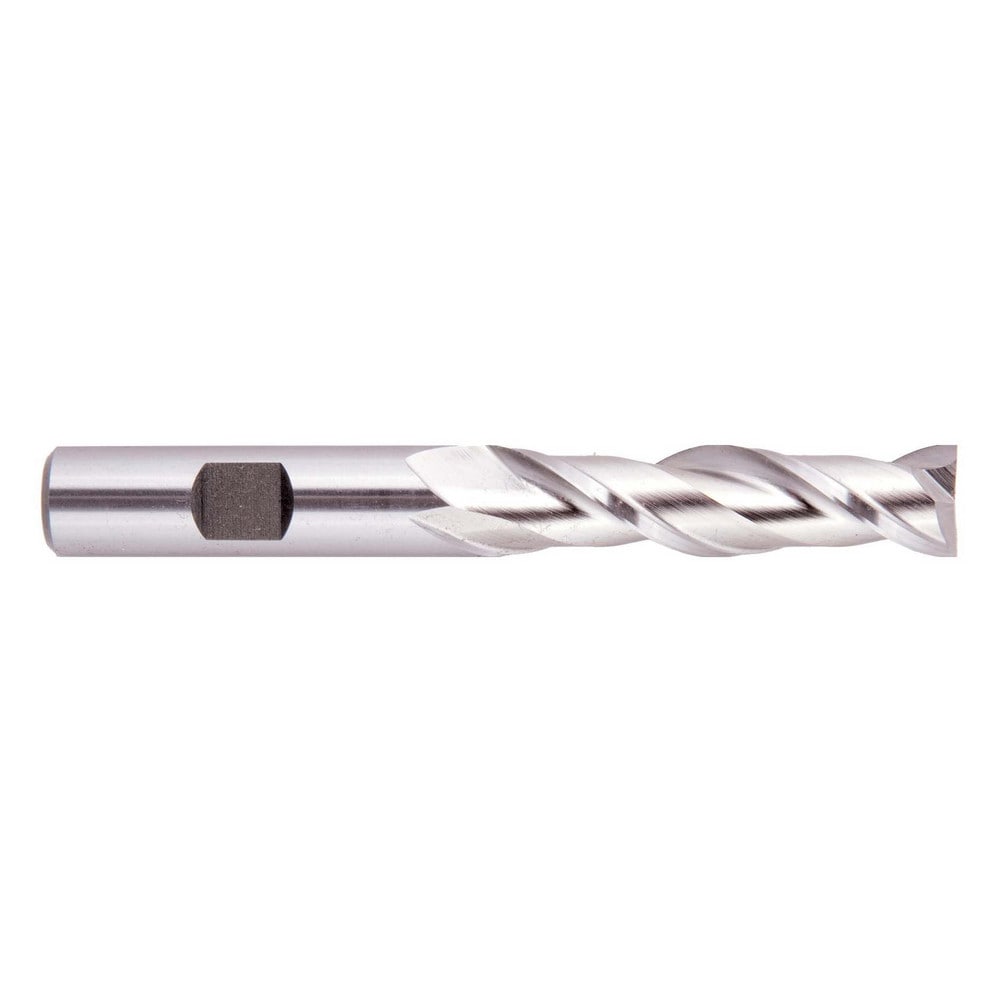 Square End Mill: 3/4'' Dia, 2-1/4'' LOC, 3/4'' Shank Dia, 4-1/2'' OAL, 2 Flutes, High Speed Steel