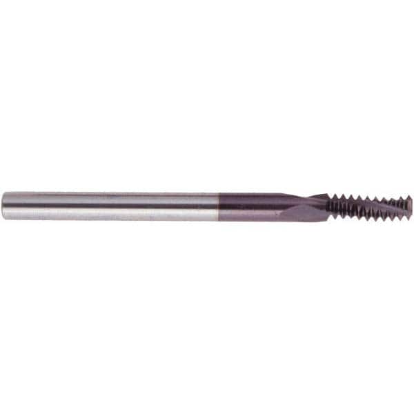 Regal Cutting Tools 085901TM Helical Flute Thread Mill: #10-32, Internal & External, 3 Flute, 1/8" Shank Dia, Solid Carbide 