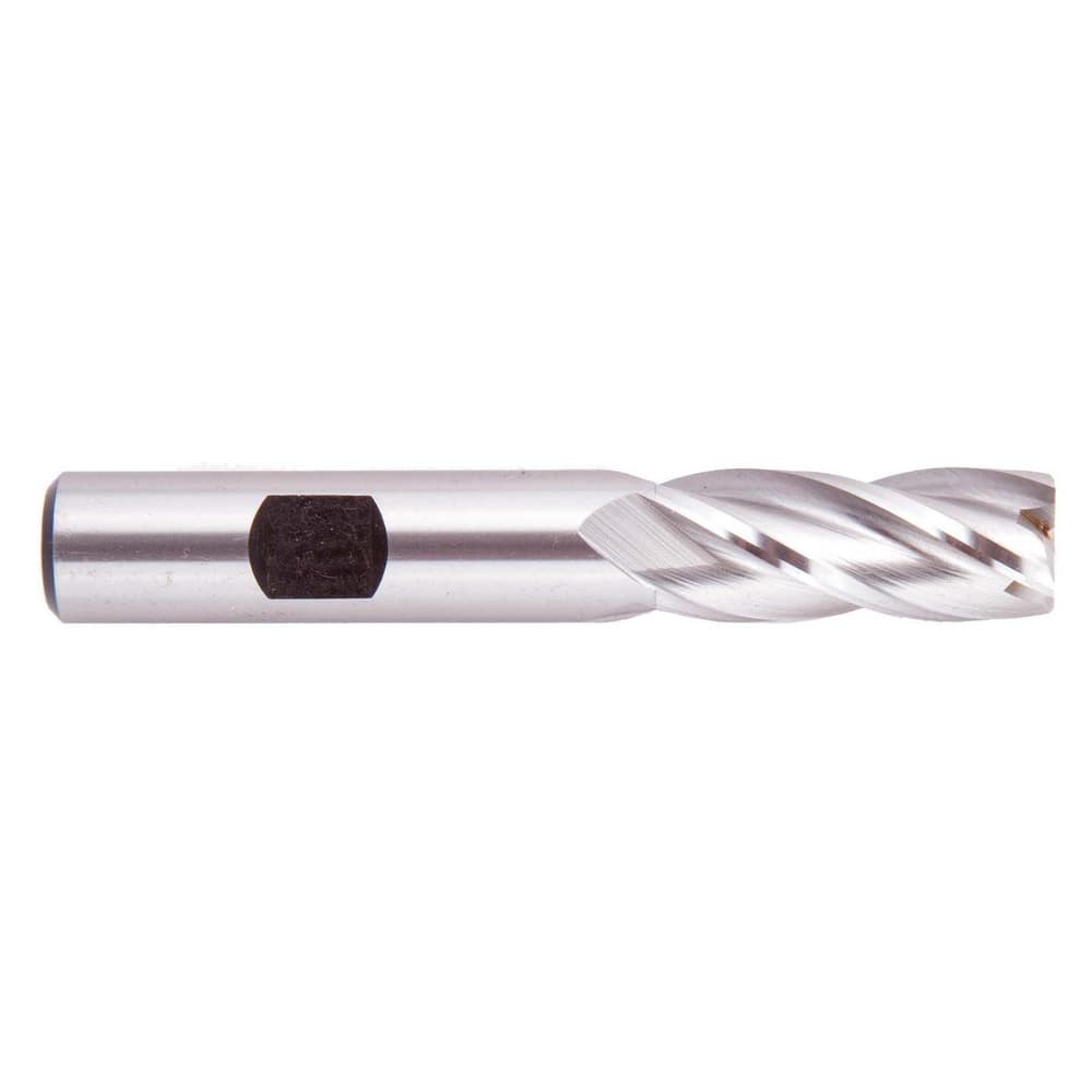 Regal Cutting Tools 055290AM Square End Mill: 0.4134 Dia, 1 LOC, 3/8 Shank Dia, 2-11/16 OAL, 4 Flutes, High Speed Steel 