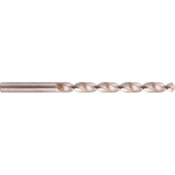 Jobber Length Drill Bit: 0.0995" Dia, 118 °, High Speed Steel
