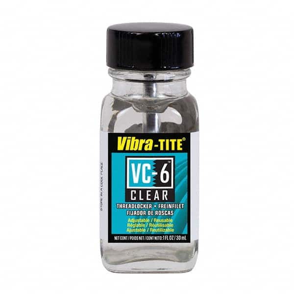Vibra-Tite. 21930 Threadlocker: Clear, Liquid, 1 oz, Bottle 