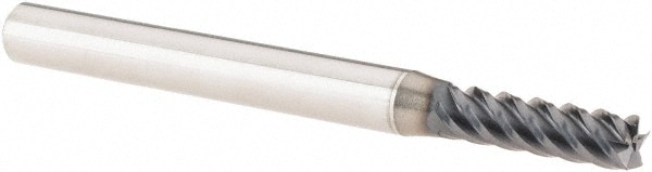 SGS 32656 Square End Mill: 5/32 Dia, 9/16 LOC, 3/8 Shank Dia, 2 OAL, 5 Flutes, Solid Carbide Image