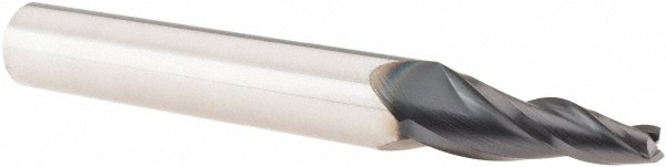 SGS 32363 Tapered End Mill: 7 ° per Side, 1/4" Small Dia, 1-1/4" LOC, 3 Flutes, Solid Carbide, Square End Image