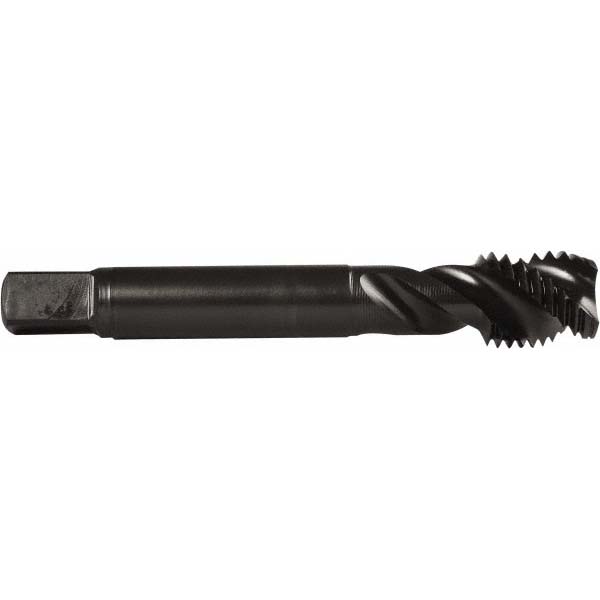 Dormer EX21 Spiral Flute Threading Tap – Powdered Metal Steel, Black Oxide, 1/4-20, Modified Bottoming Chamfer, Right-Hand Cut