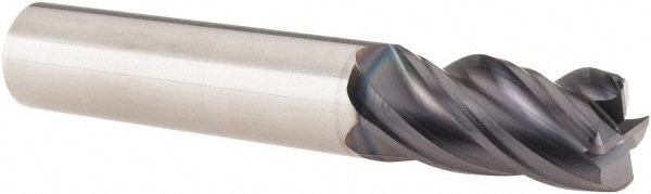 SGS 36380 Corner Radius End Mill: 1/2" Dia, 1" LOC, 0.06" Radius, 4 Flutes, Solid Carbide Image