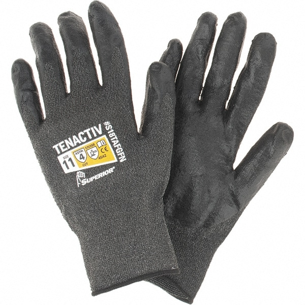 Value Collection S18TAFGFN1 Cut, Puncture & Abrasive-Resistant Gloves: Size 2XL, ANSI Cut A4, ANSI Puncture 4, Nitrile, Synthetic Image