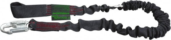 Miller 233MK-Z7/6FTBK 6 Long, 310 Lb Capacity, 1 Leg Locking Snap Hook Harness Shock Absorbing Lanyard 