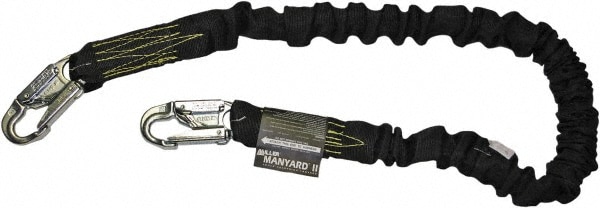 Miller 216MK-Z7/6FTBK 6 Long, 310 Lb Capacity, 1 Leg Locking Snap Hook Harness Shock Absorbing Lanyard 