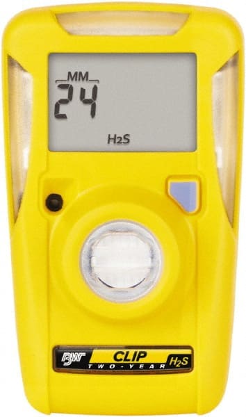 BW Technologies by Honeywell BWC2-H Single Gas Detector: Hydrogen Sulfide, 0 to 100 ppm, Light, LCD 