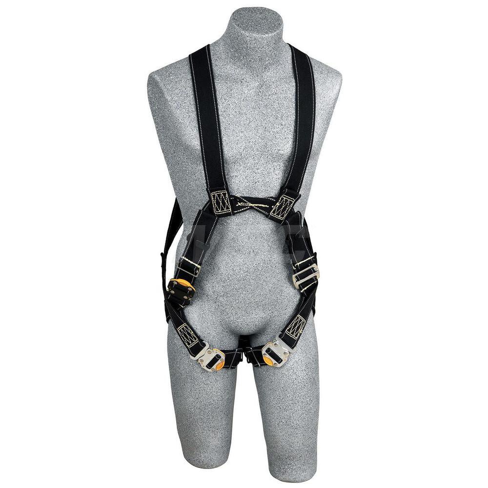 Fall Protection Harnesses: 310 Lb, Arc Flash Style, Size X-Large, For Retrieval & Rescue, Nomex & Kevlar, Back & Front