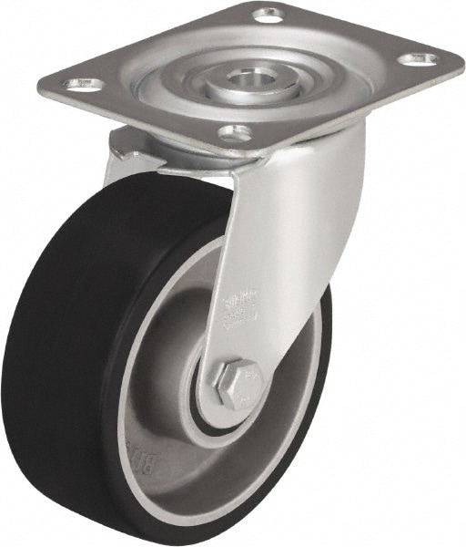 Blickle - Swivel Top Plate Caster: Polyurethane-Elastomer, 4