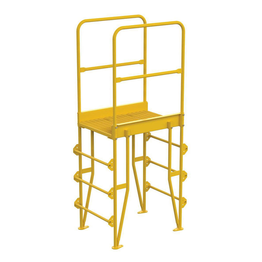 Vestil - Steel Crossover Vertical Rolling Ladder: 48\, image size:1000x1000