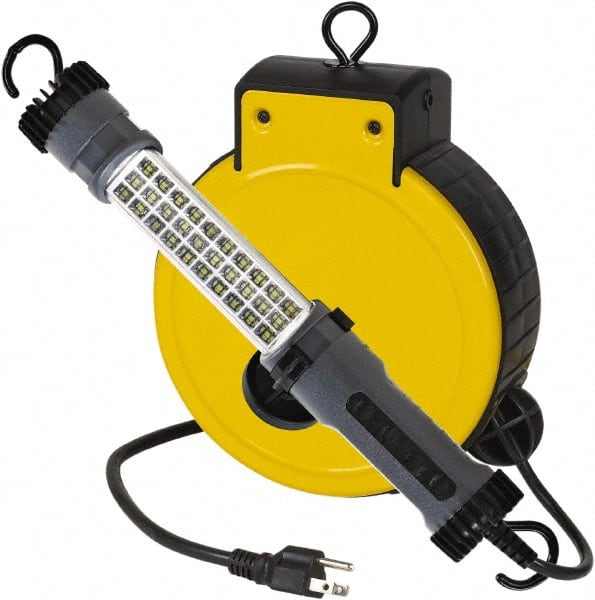 Bayco SL-800 Professional Retractable Reel with 30-Foot Triple Tap, Yellow