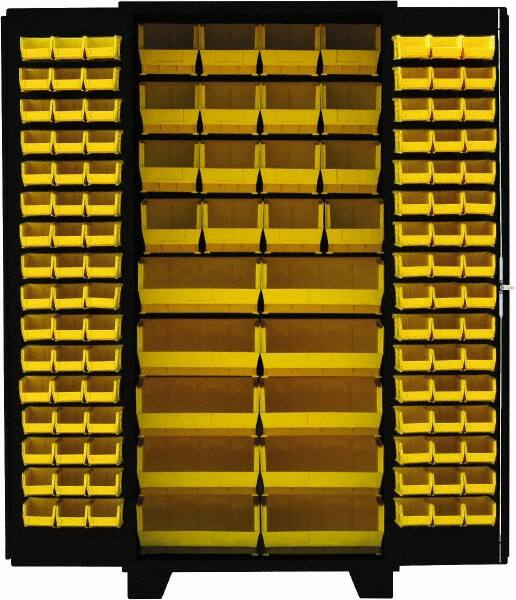 Bin Storage Cabinet: 36" Wide, 24" Deep, 78" High