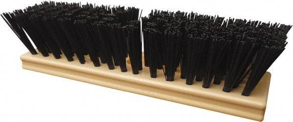 Push Broom: 10" Wide, Polyester Bristle